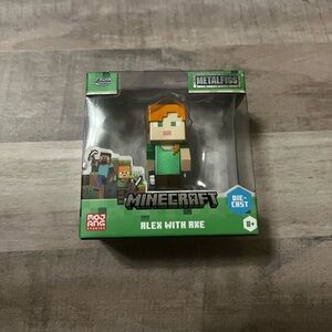 Minecraft Metalfigs ALEX WITH AXE die-cast metal figure Mojang 2.5”